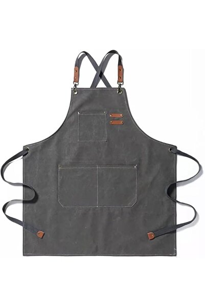 Arabest Chef Apron,Cross Back Apron,Cotton Canvas Apron,Kitchen Cooking Bakin...