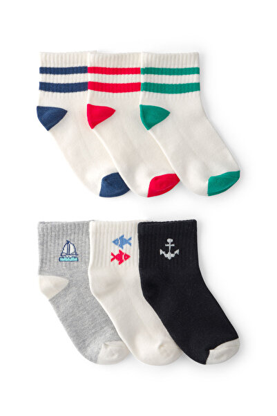 Carter's Boy's 6-Piece Socks Set 4-7 Years Old Multi-Colored