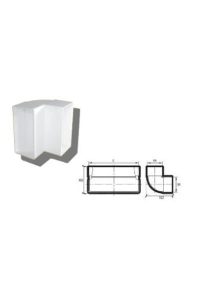 Other Cot vertical Airroxy 90° 110x55mm pentru conductă plată