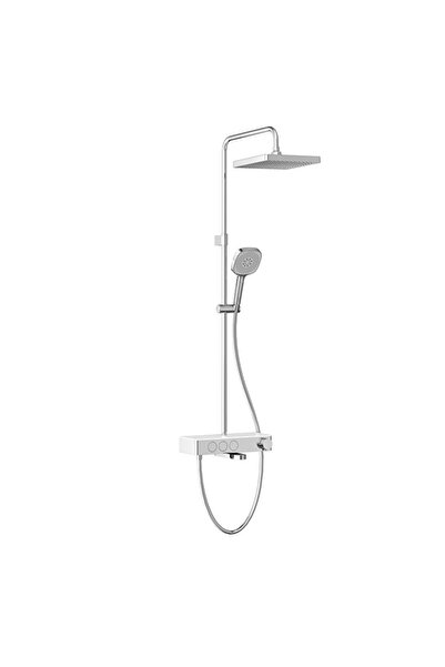 Artema Core Square Duş Sistemi Termostatik Banyo Bataryalı Krom A47310