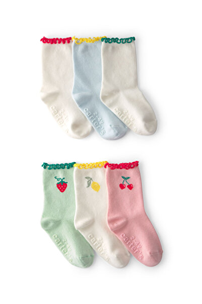 Carter's Little Girl's 6-Piece Socks Set 2 Years-4 Years Multi-Colored