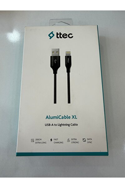 Ttec AlumiCable XL USB-A - Lightning Şarj Kablosu 2mt. 2DK19S