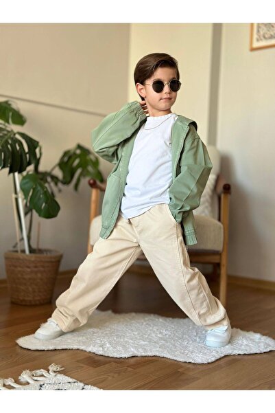 Esprix Kids Boy's Hooded Zippered Jacket and Pants Top and Bottom Set