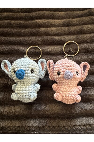amigurumibaby مجموعة من 2 سلسلة مفاتيح أميجورومي