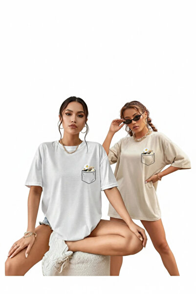 DAXİS Sportwear Company 2-Pack Women's Plus Size Printed T-Shirts