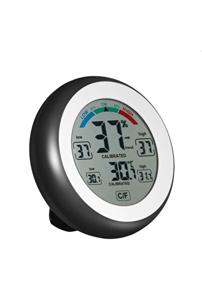 PROCART Цифров термометър с хигрометър, LCD дисплей, сензорно управление, 9 с...