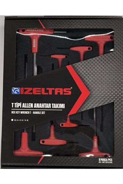 İzeltaş 4909 T Tipi Torx Allen Anahtar Takımı - 8 Parça