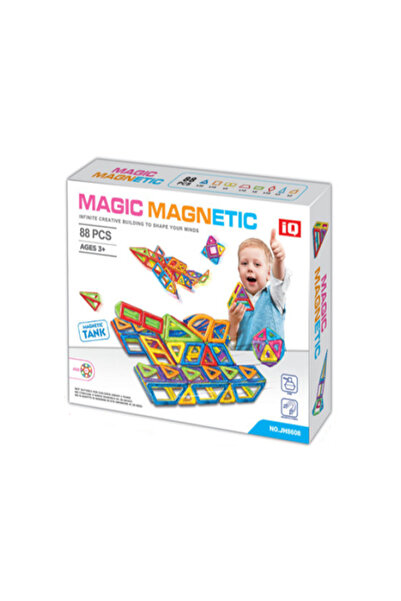 Generic Magic Magnetic - Cube Tank Set (88 Pieces)
