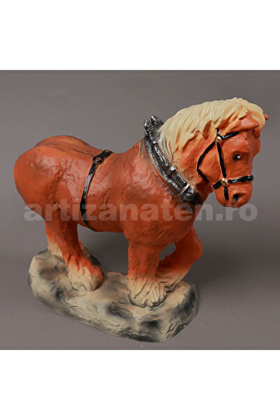 OEM Garden decoration, horse-shaped, brown, 31 cm x 32 cm