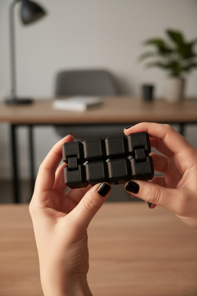 Pazarois Infinity Cube Stress Toy Black