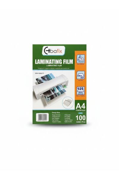 Bafix A4 Laminasyon Filmi 125 Mic 100'lü
