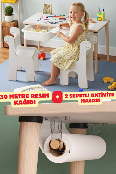 MİRACLE 3D Rulo Resim Kağıdı Seti 30 metre (Bağlantı Ekipmanları VE Çocuk Etk...