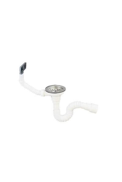 Raulconstruct Set chiuveta blat +sifon scurgere inox cuva stanga 42x76 cm anticalcar