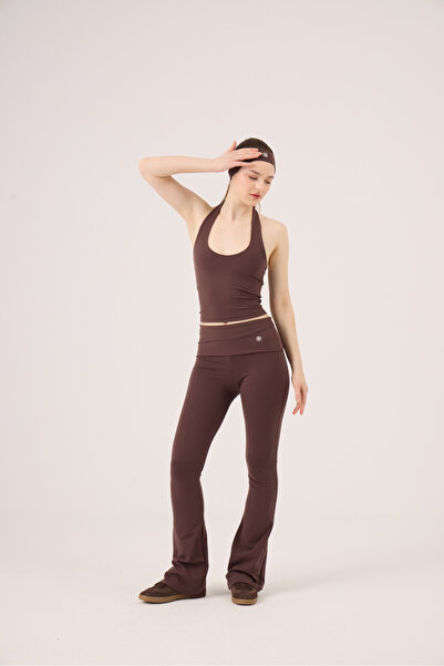 HOLLY LOLLY Halter Neck Ellen Bustier Brown