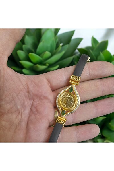 Lora Kuyumculuk Baskı Çeyrek Altınlı Bileklik