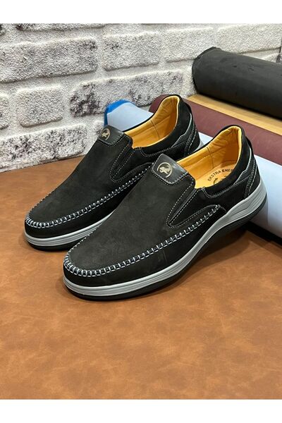 Deritarz Genuine Nubuck Leather Orthopedic Comfortable Lightweight Soft Secon...