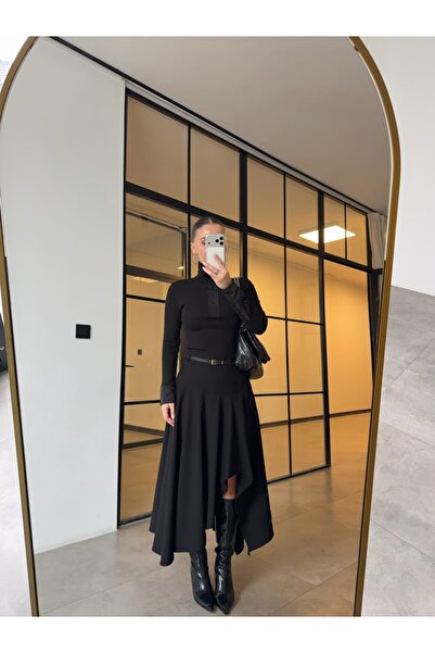 BB Bensu Buyruk Пола с колан и волани