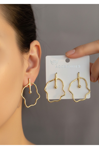 Ervalina Geometric Form Minimalist Earrings
