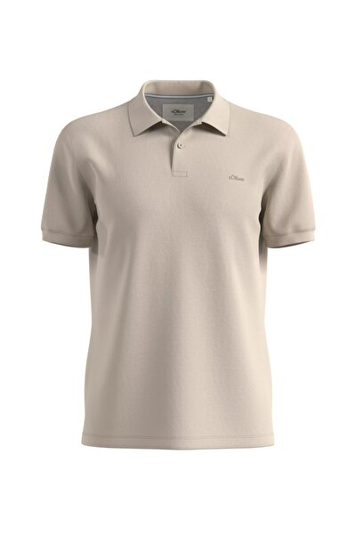 s.Oliver Ανδρικό Μπλούζα πόλο, κανονική εφαρμογή, μπεζ, 2XL