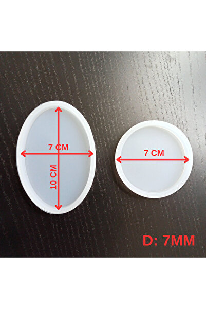 HOBİFLEX SİLİKON KALIP TAŞ TOZU İTHAL MUHTELİF YUVARLAKVE ELİPS SİLİKON 2Lİ K...