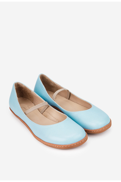 Dasha Women's NUR blue ballet Ballet Flats made of natural Leather