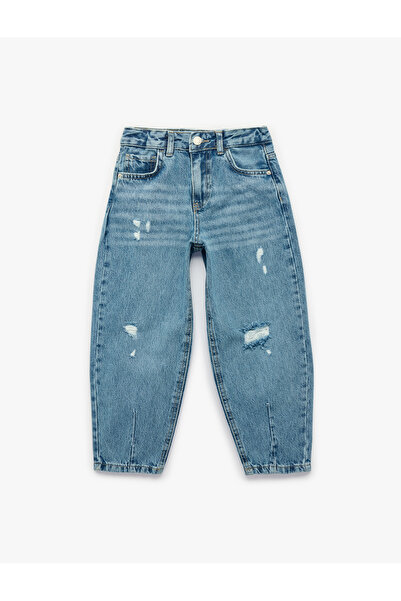 Koton talie înaltă   bumbac baloane croială denim pantaloni