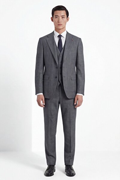 Giotelli Men's Viscose Blended 6 Drop Classic Black Suit