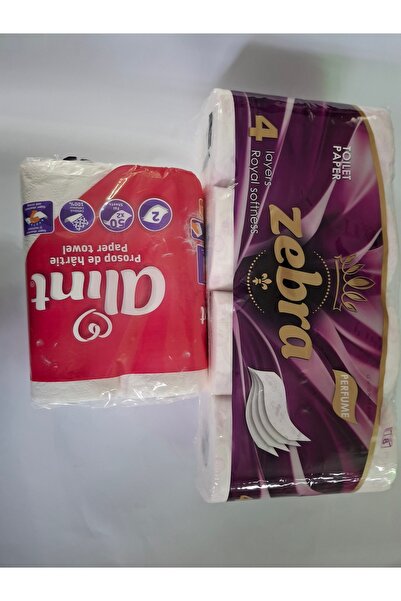 Alvesta 4-ply Toilet Paper Package, 8 pcs/box + Set of 2 Alint Kitchen Napkins