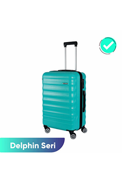 Vegmann Delphin Su Yeşili Unisex Orta Boy Valiz