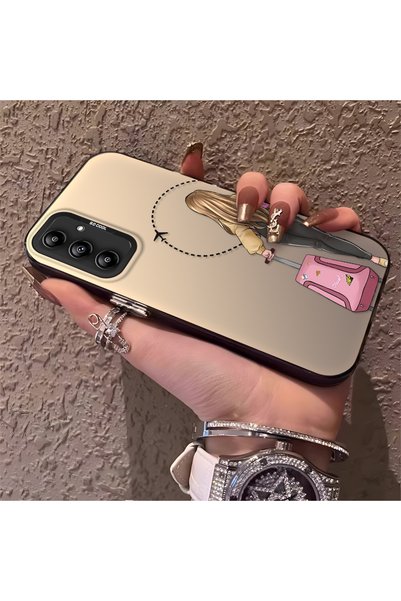 CHICASELUX حافظة هاتف من السيليكون ذات حافة صلبة وخلفية صلبة متوافقة مع هاتف ...