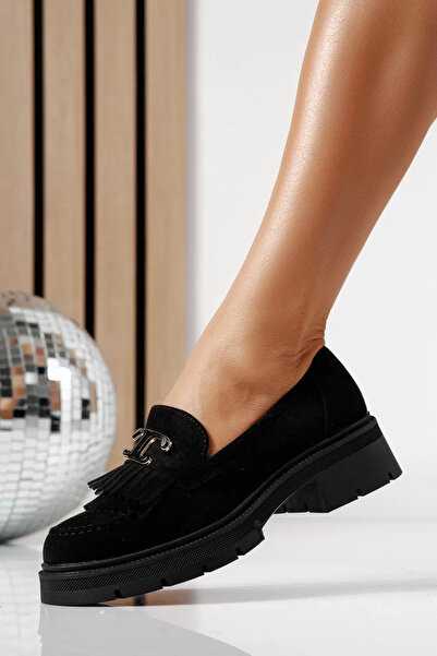 Zaira Дамски черни ежедневни обувки от еко кожа Galia #24443 - 40