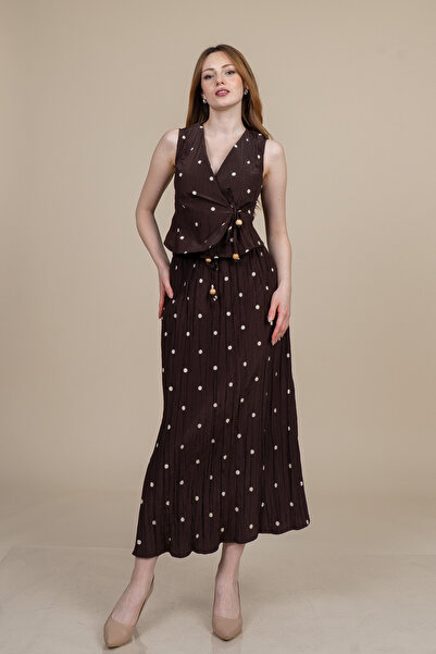 MissVina Bürümcük Σετ Φούστας και Γιλέκου Μίντι 1288