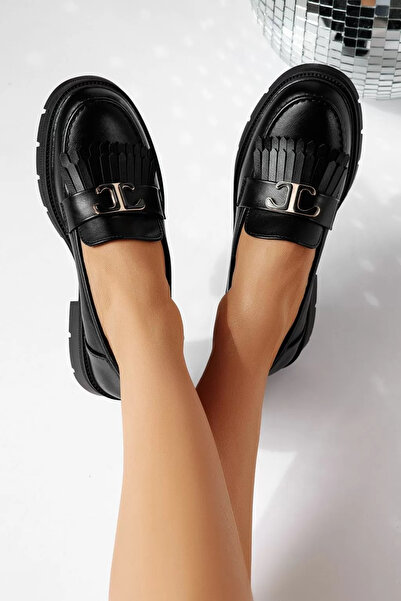 Zaira Pantofi casual dama negri din piele ecologica Galia #24444 - 35