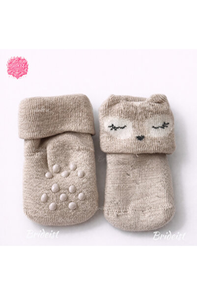 BRIDEIST WEDDING CO Cotton Towel Non-Slip Sole Patterned Baby Socks | Figured...