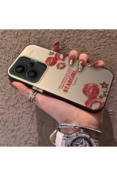CHICASELUX Redmi Note 13 Pro Plus 5G ile Uyumlu Silikon Kenar Sert Arka Telef...