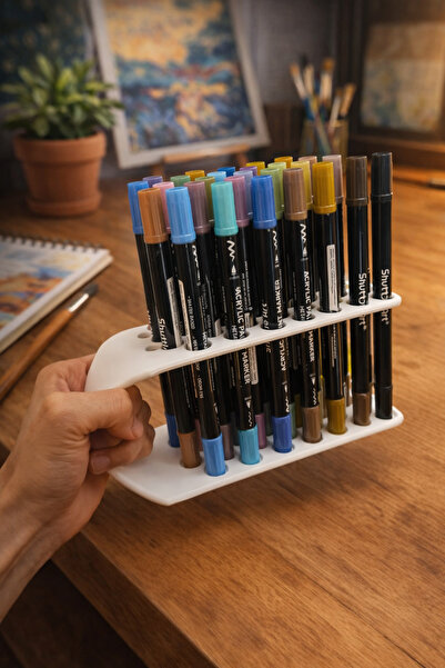 DU&ER 🖊️   منظم أقلام وأقلام تحديد بتصميم بسيط - منظم سطح المكتب