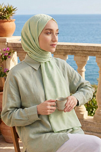 Armine Luxury Sapphire Shawl - Als1Sfr - 25 - Tea Green