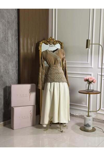 vanus fashion 6981 - جلابية راقية باكمام طويلة