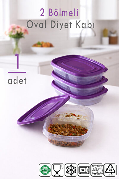 Ezupack 1 Piece Portable Food Container Lunch Box Diet Nutrition Box Storage ...