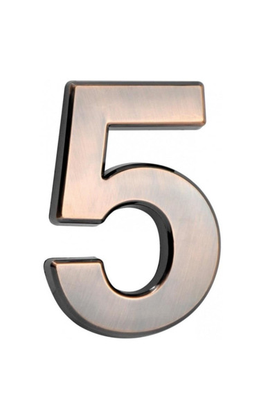 Strend Pro Numar casa MagicHome, cifra 5, PVC, Bronz Antichizat, 70x100mm, 3D