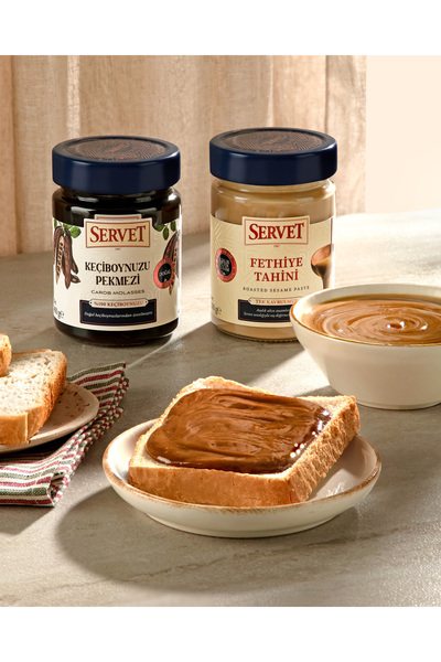 Servet Tahini 300g + Keçiboynuzu Pekmezi 400g