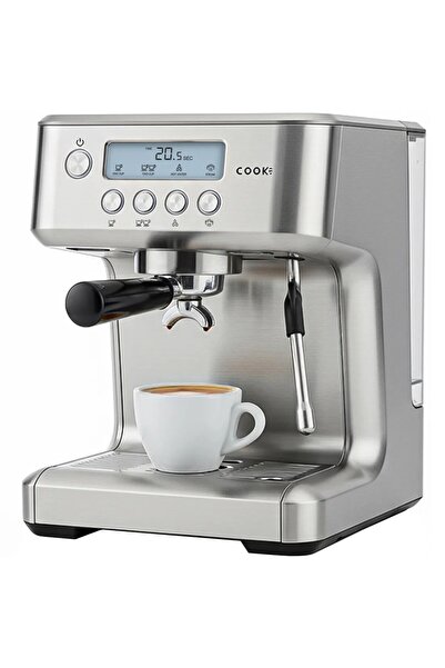 COOK-IT Espresso Machine Pro 20 Bar 1450W, 2.2L, 2 Cups, Espresso, Cappuccino...