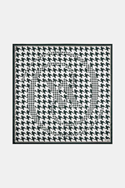 Vakko Twill İpek Eşarp - 27263 - Koyu Zümrüt