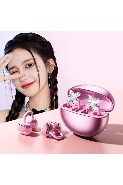 Generic سماعات أذن لاسلكية بتصميم مستوحى من المجوهرات، مناسبة للنساء، للرياضة...