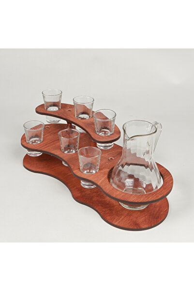 LimArt Mini bar with jug and 6 glasses 1x500 ml, 6x40 ml - 37x14x17 cm