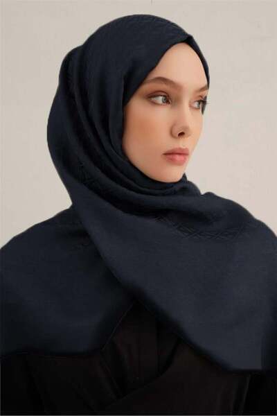 Armine Lyocell Şal - 5 - Koyu Lacivert 03