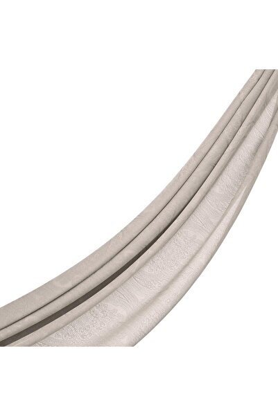 ipekevi Σάλι με Μονόγραμμα - Με Σχέδιο Ουρανού Πετράδι - Λευκό της Άμμου