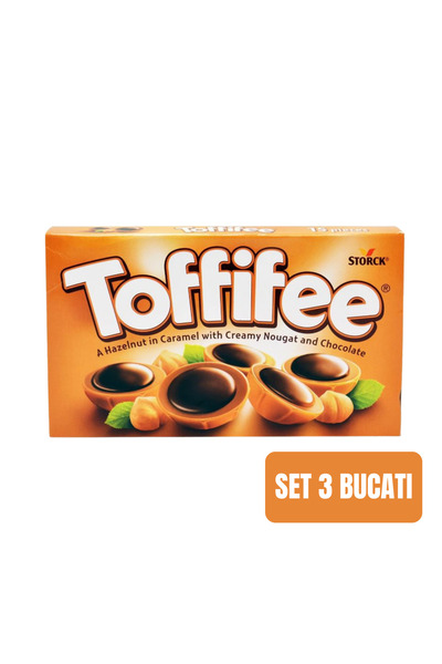 Morello SET 3 BUCĂȚI - Ciocolată Toffifee cu caramel și alune de pădure 125 g