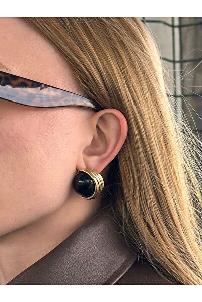 Charmist Steel Julya Black Earrings