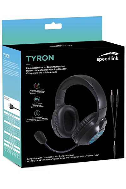 Speedlink Слушалки Tyron RGB Stereo Черни - PC